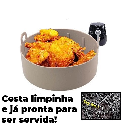 Panela de silicone para fritadeira